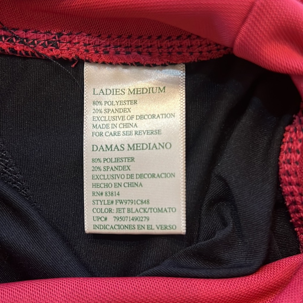 Nice Black and Pink Tangerine Athletic Capri Pants - Picture 7 of 7
